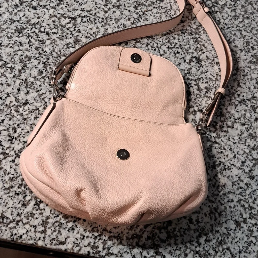 Marc Jacobs Q Natasha Bright Rosa Pink Leather Small Crossbody Bag - Picture 5 of 15